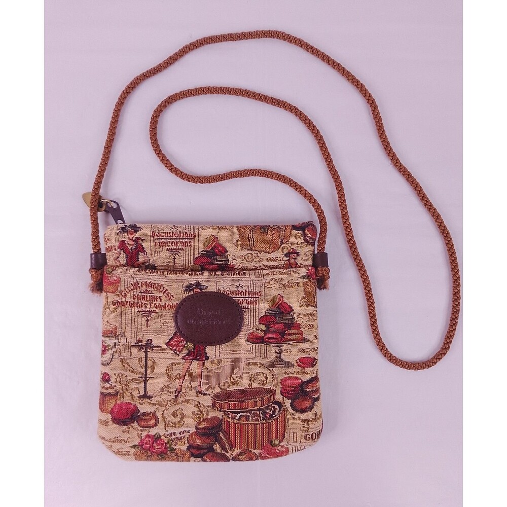 Royal Tapisserie Tapestry Shoulder Bag Crossbody Woven Small Vintage Style